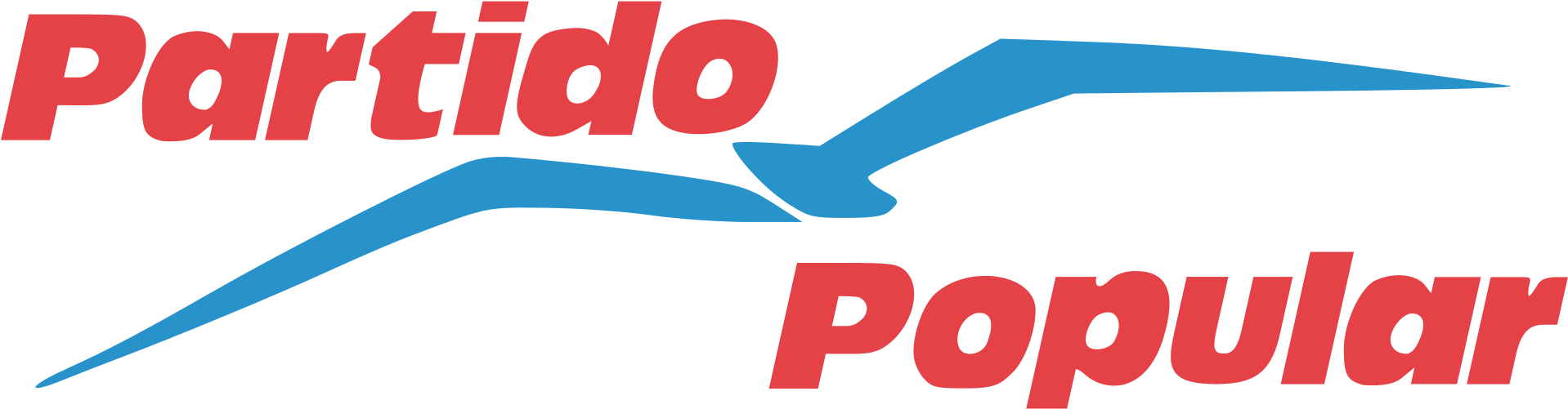 People's Party Logo (1989-1993) - People's Party Spain (2000x578), Png Download