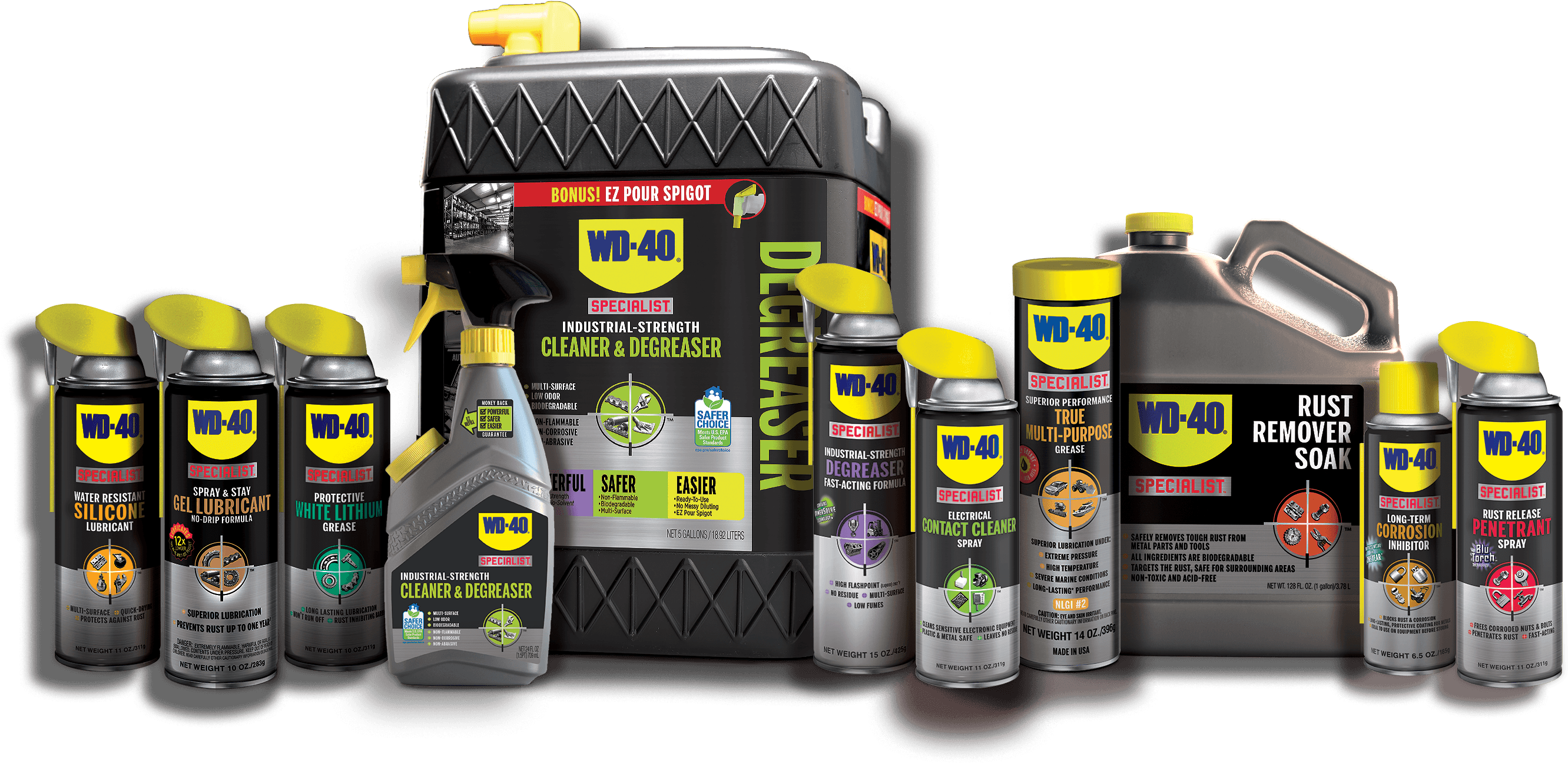 Learn More - Wd-40 300042 Specialist Rust Remover Soak (4/case) (3144x1507), Png Download