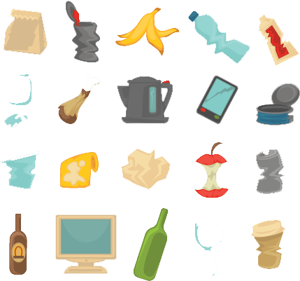 What Goes Where - Waste (500x500), Png Download