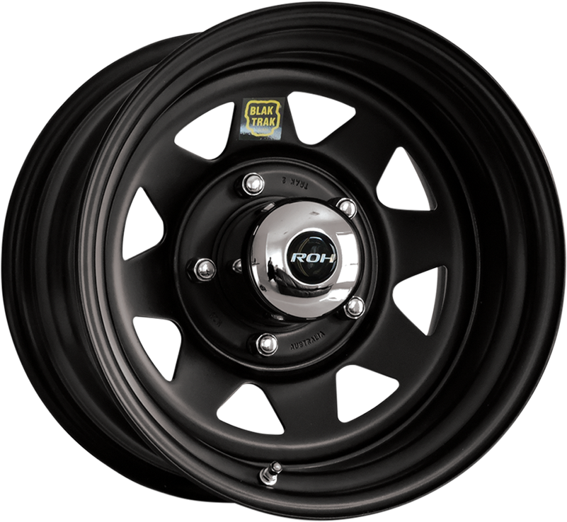 Blak Trak Black - Steelie Wheels (800x800), Png Download