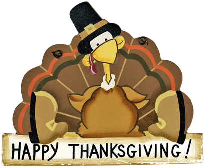 Thanksgiving Turkey Png Latest Squawk - Happy Thanksgiving Turkey Greeting Cards (450x348), Png Download