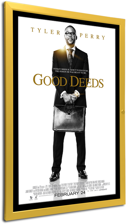 Gd Movie Poster Frame With Locking Door - Good Deeds (608x800), Png Download