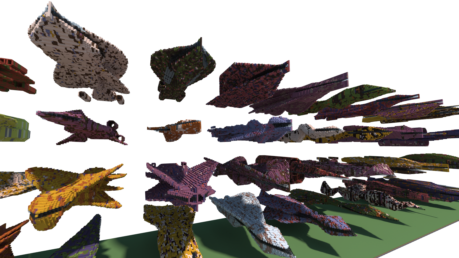 I Needed A Spaceship For A Thing - Chisel And Bits Spaceship (1920x1080), Png Download