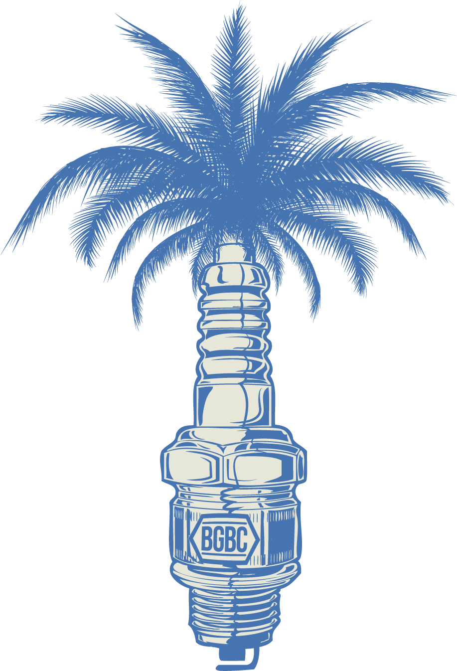 Pistons Palm Beach Grease Beer Co - Hand Drawn Palm Tree (990x1440), Png Download