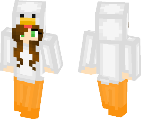 Chicken Girl Onesie - Skin Minecraft Izumi Sagiri (584x497), Png Download