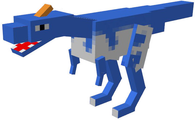 Statistics Attack - 3 - Defense - 1 - Health - 10 - - Minecraft Cryolophosaurus (700x480), Png Download