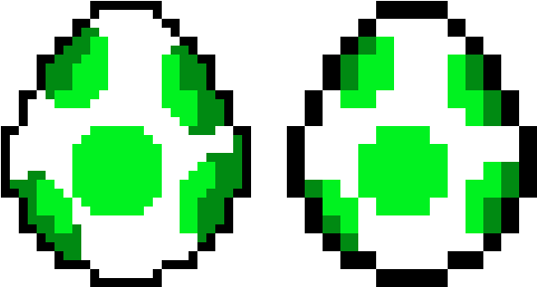 New And Old Yoshi Eggs - Yoshi Egg (720x390), Png Download