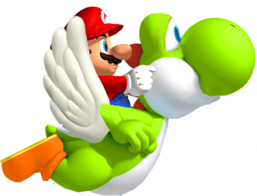 Para-yoshismg3 - Para Yoshi (517x395), Png Download
