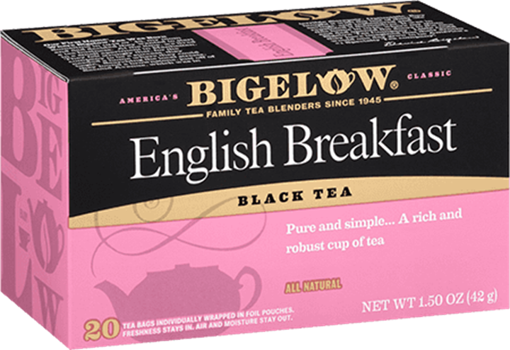 Bigelow Tea Fb English Breakfast - Bigelow Tea - Black Tea English Breakfast - 20 Tea (720x494), Png Download