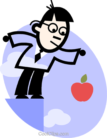 Man Representing Sir Isaac Newton Royalty Free Vector - People Shaking Hands Clip Art (371x480), Png Download