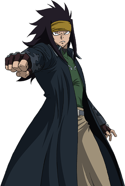 Gajeel Vs Deidara - Fairy Tail 2014 Gajeel (559x776), Png Download