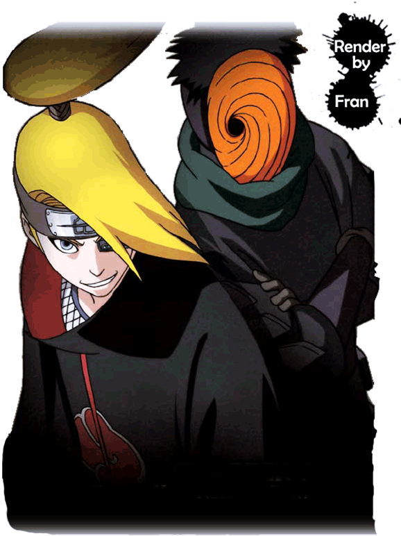 Curtido Curtir Compartilhar - Transparent Tobi And Deidara (600x800), Png Download