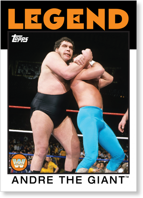 Andre The Giant - 2016 Topps Heritage Wwe Ricky The Dragon Steamboat (1440x975), Png Download