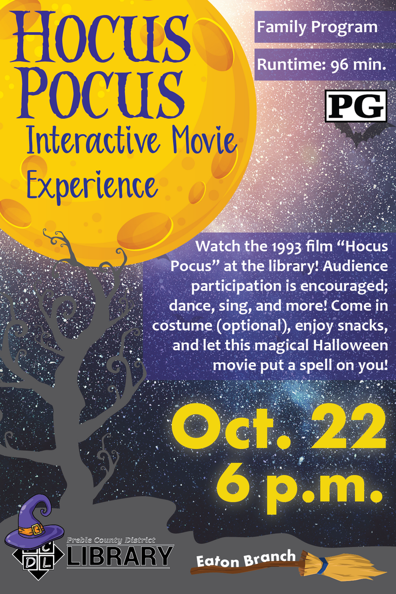 #hocuspocus #interactivemovie #preblelibrary #pcdl - Motion Picture Association Of America Film Rating System (800x1200), Png Download