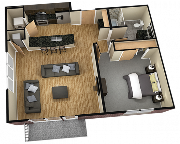 All - Floor Plansainsley - Orr Street Lofts (640x480), Png Download