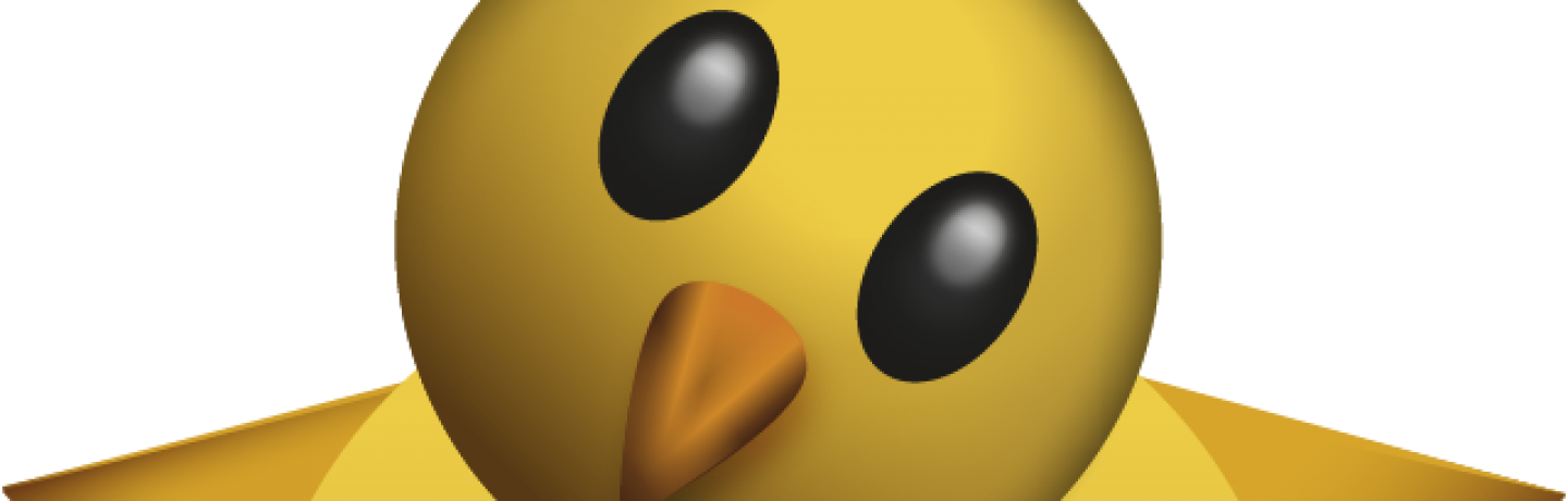 Post, The First And Chicks - Chick Emoji Png (1440x461), Png Download