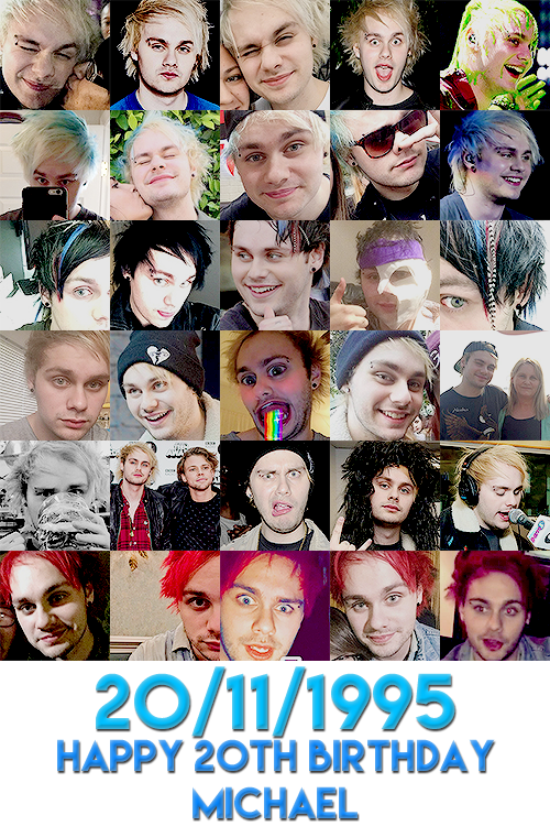 Michael Clifford Images Happy 20th Birthday Hd Wallpaper - Collage (500x750), Png Download