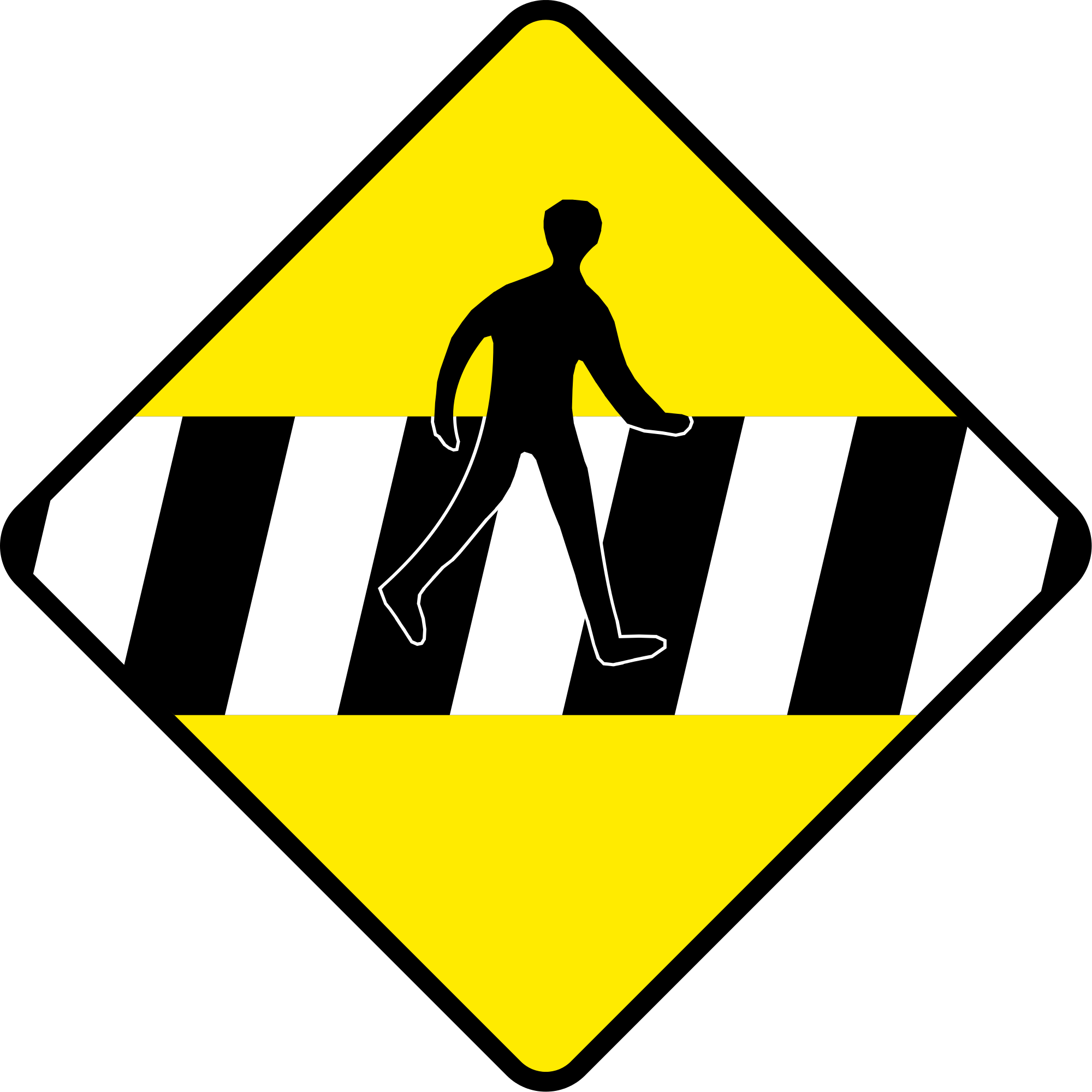 Open - Road Safety Signs For Pedestrians (2000x2000), Png Download