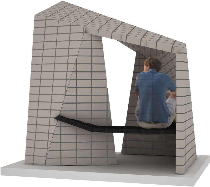 Brick Building Competition At Njit By Zaynab Mohsen - Outhouse (1400x1050), Png Download