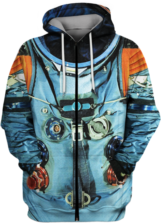 3d Astronaut Suit Full Print T Shirt - Hoodie (800x799), Png Download