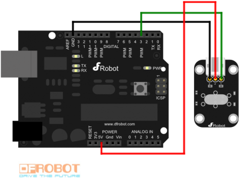 Connection Diagram - Led Connection With Arduino (500x380), Png Download