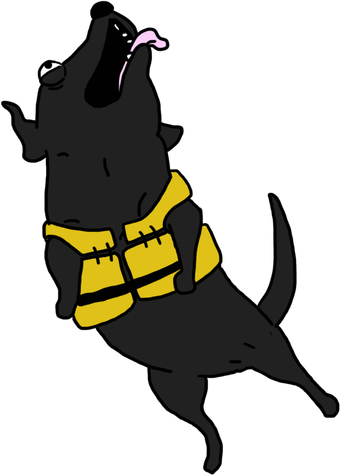 Tucker Whale Poop Dog - Dog Catches Something (1000x1000), Png Download