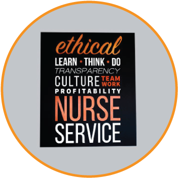 Trs Healthcare Meet Your Recruiters Black And Orange - Jumbo Legend Labels - August (360x360), Png Download