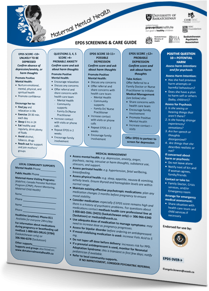 Edinburgh Postpartum Depression Scale Screening And - Edinburgh Postnatal Depression Scale (1030x1030), Png Download