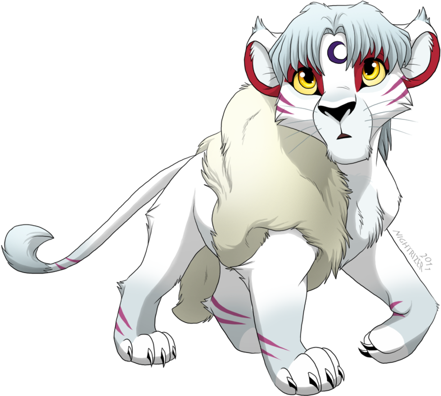 Lion Cub Sesshomaru - Sesshomaru Lion (900x810), Png Download