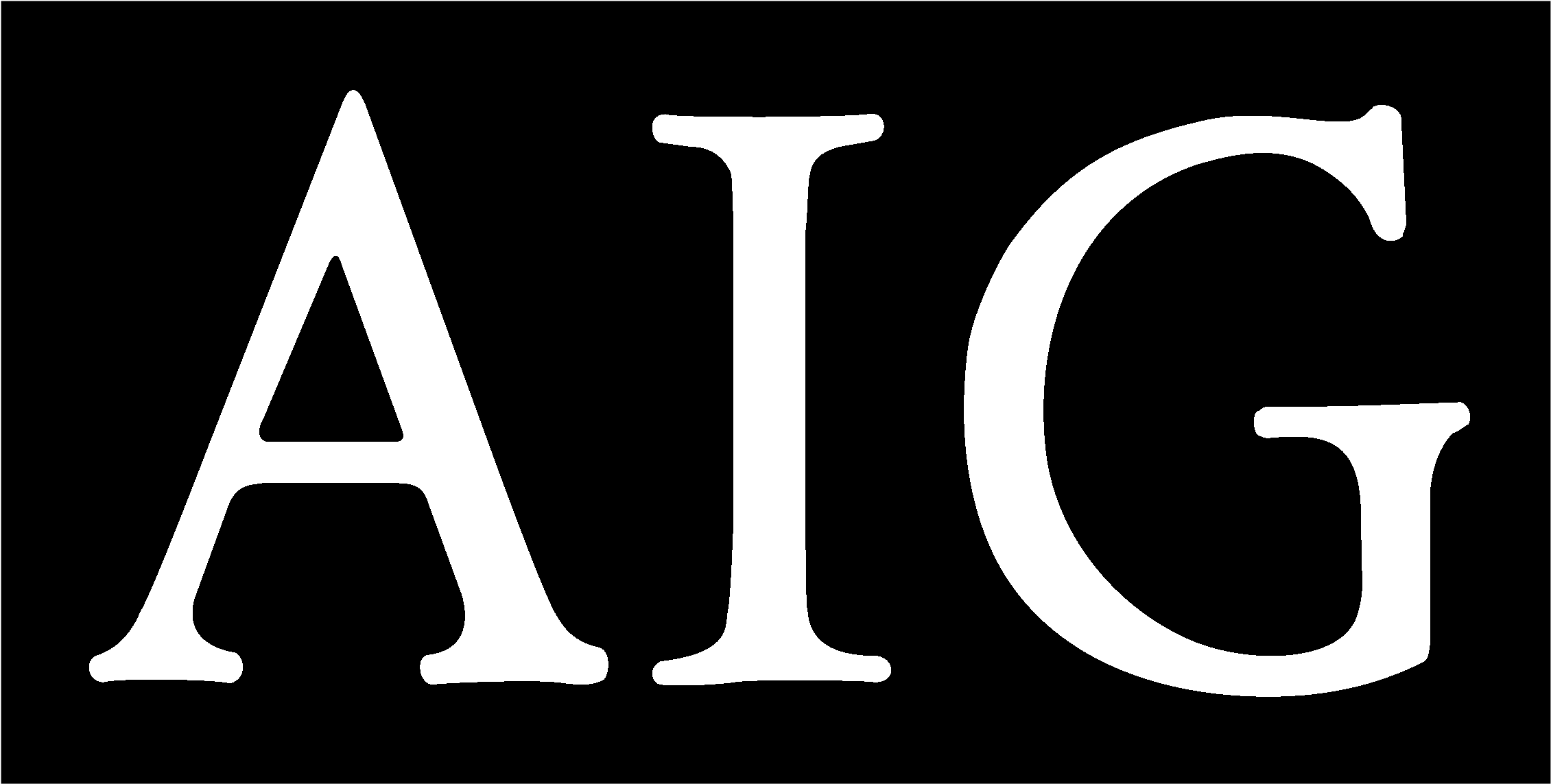 Aig Logo Black And White Aig Story By Maurice R Greenberg Full Size Png Download Seekpng