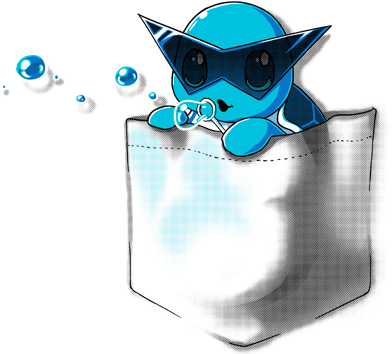 Pocket Monster 2 Limited Edition Tee Shirt Design - Squirtle In My Pocket (472x447), Png Download
