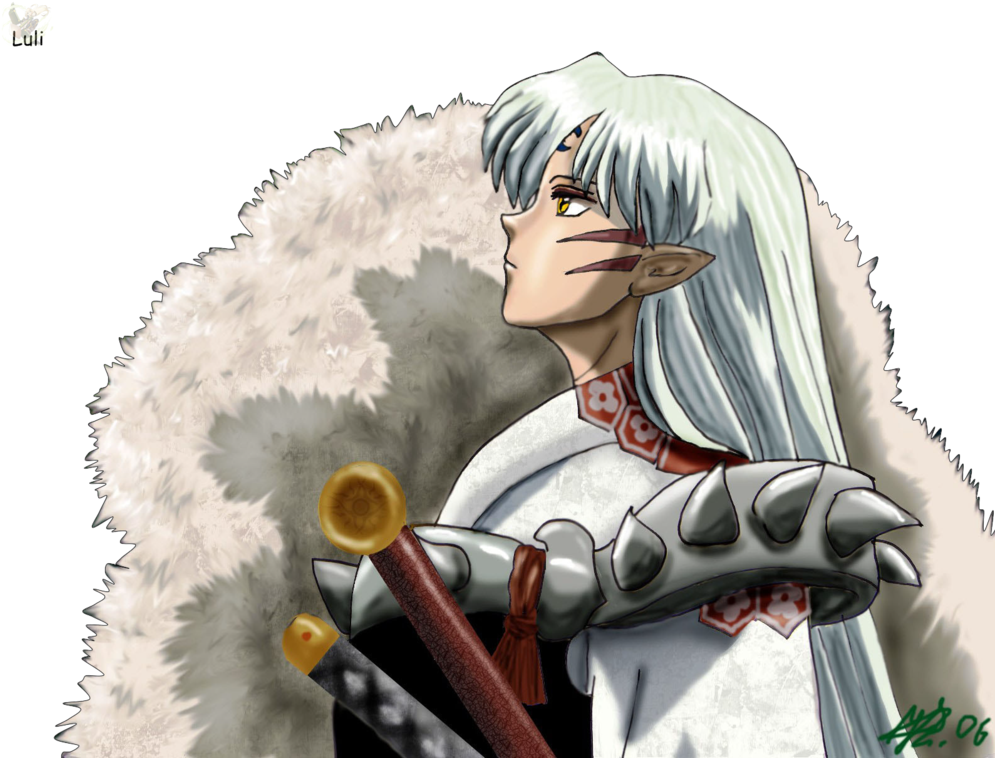 Render Sesshomaru By Lulimoro - Yu Gi Oh Inuyasha (1024x771), Png Download