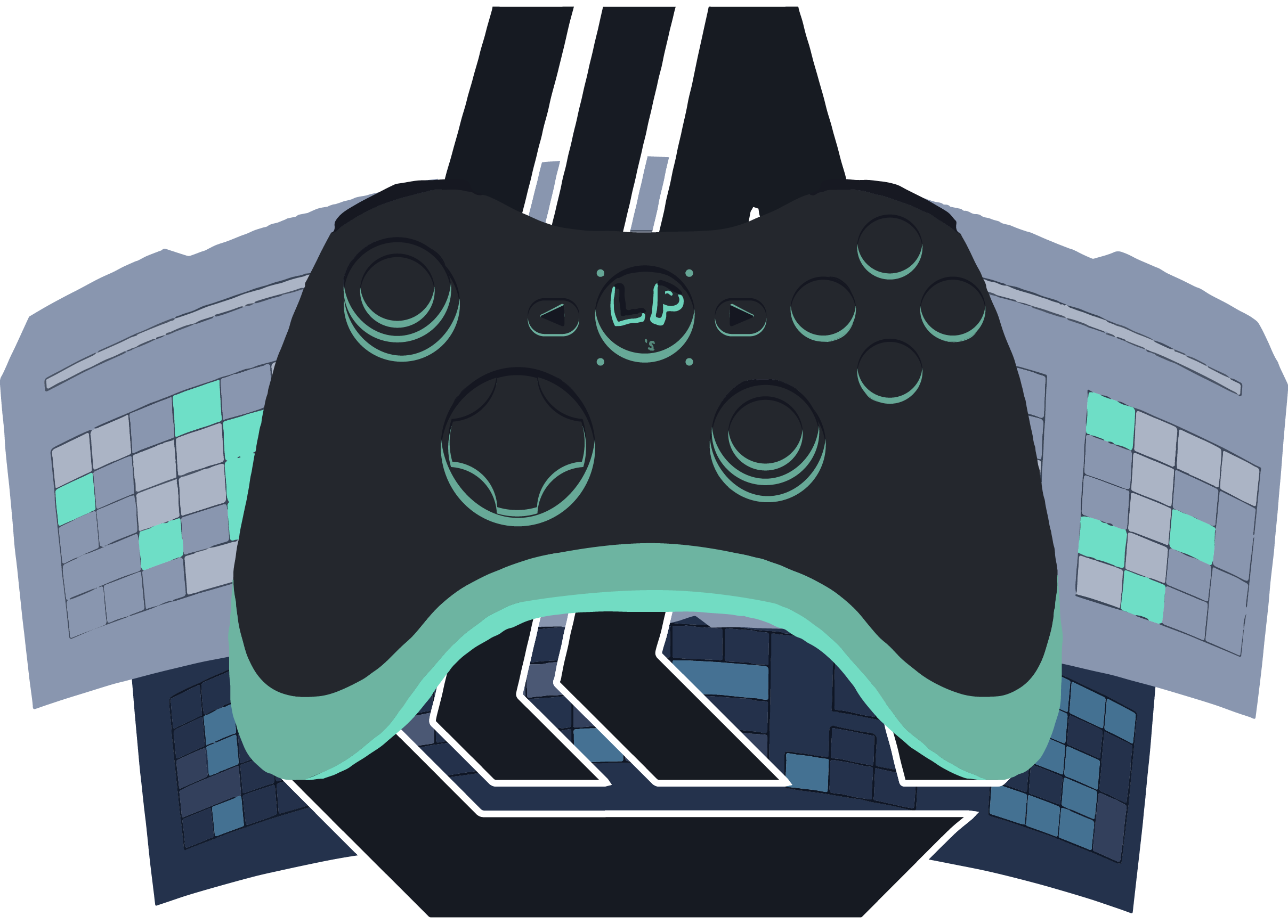 Inuyashuk Aka Lin Lp - Game Controller (2417x1735), Png Download
