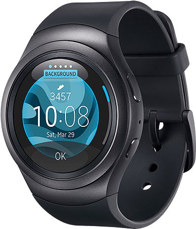 Gear S2 With Digital Watch Face - Smart Watch Samsung Gear S2 (520x520), Png Download