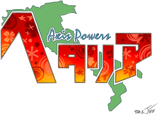 Hetalia Logo Collab By Hetaliashero On Deviant - Axis Powers Hetalia (525x370), Png Download