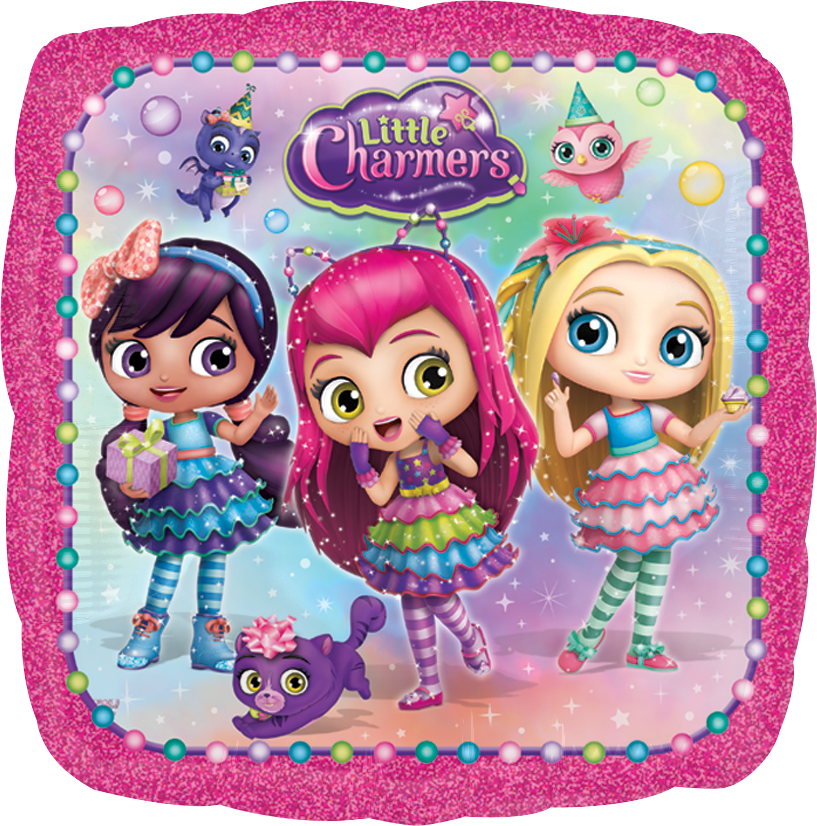 Little Charmers - 18" Little Charmers Foil Balloon - Mylar Balloons Foil (817x826), Png Download