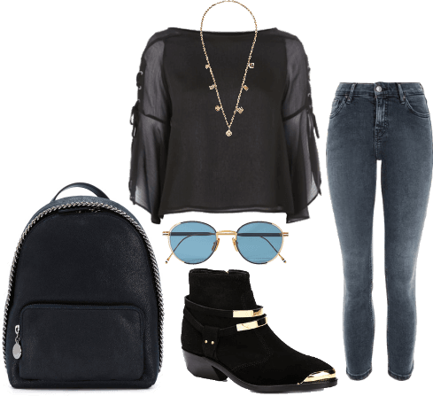 #2 - Shadowhunters - Stella Mccartney - Small Falabella Backpack - Women (489x447), Png Download