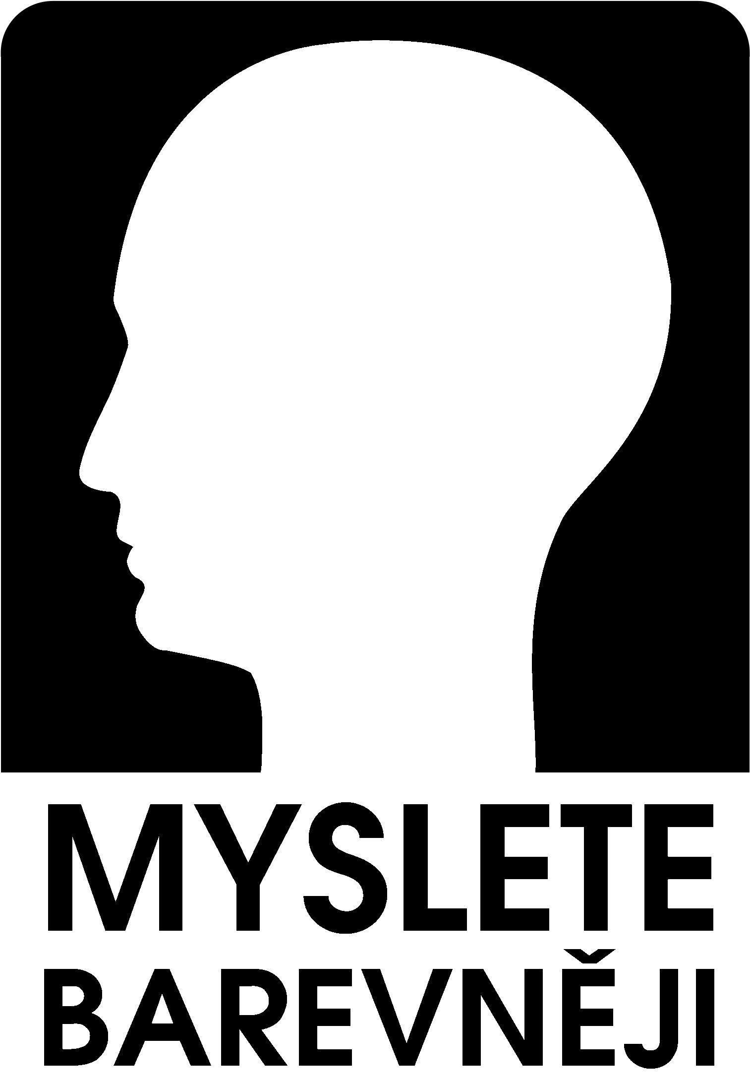 Myslete Barevneji Logo Black And White - T Cell (2400x2400), Png Download