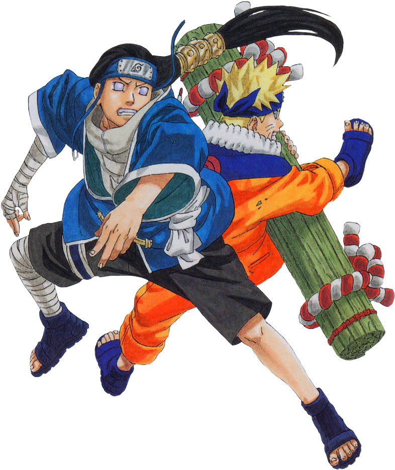 Hyuuga Neji And Uzumaki Naruto - Naruto 21 (845x1000), Png Download