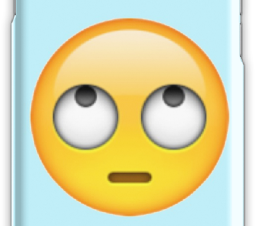 Eye Roll Emoji Iphone - Iphone (1368x855), Png Download