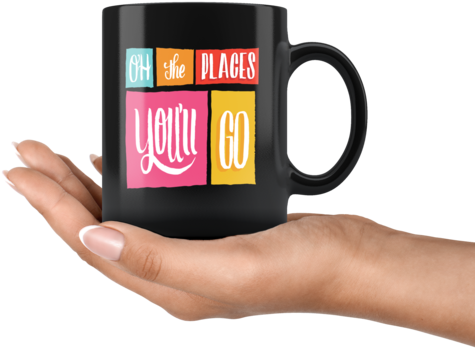 "oh The Places You'll Go" Mug - Mug (480x480), Png Download