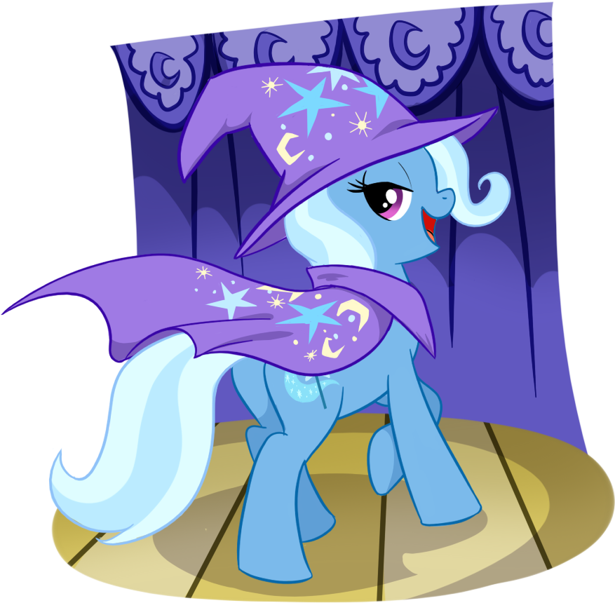 Trixievictory - My Little Pony Friendship Is Magic Trixie Wizard (1000x1000), Png Download