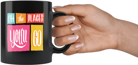 "oh The Places You'll Go" Mug - Mug (480x480), Png Download