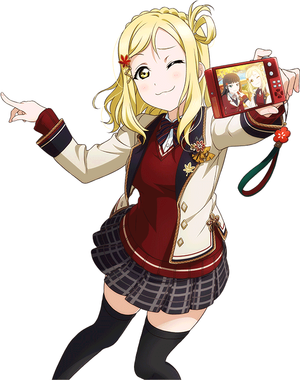 An Ur Card Of - Mari Ohara Dia Kurosawa (1024x1024), Png Download