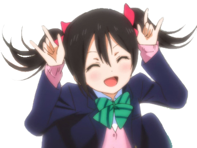 Lien Direct, - Nico Nico Nii Girl (400x300), Png Download