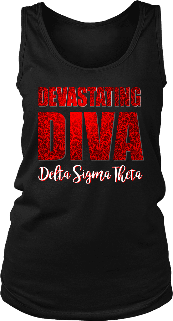 Delta Sigma Theta Tagline District Womens Tank - Emo Tank Tops (1024x1024), Png Download