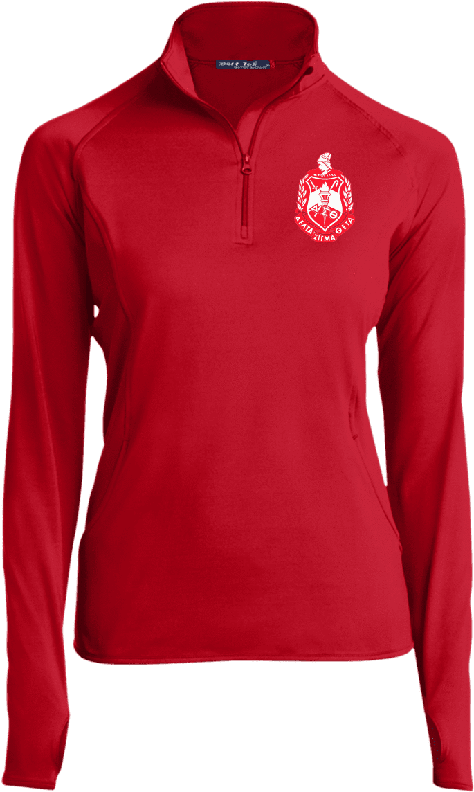 Delta Sigma Theta 1/2 Zip Performance Pullover - Sweater (1155x1155), Png Download