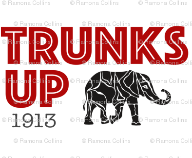 Delta Sigma Theta Sorority-inspired Gift Wrap - Elephant Graphic Pillow Case (400x333), Png Download