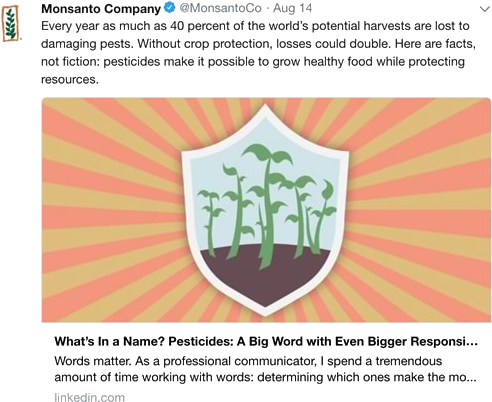 Going As Far As To Maintain That “the Jury Got It Wrong” - Monsanto (500x441), Png Download