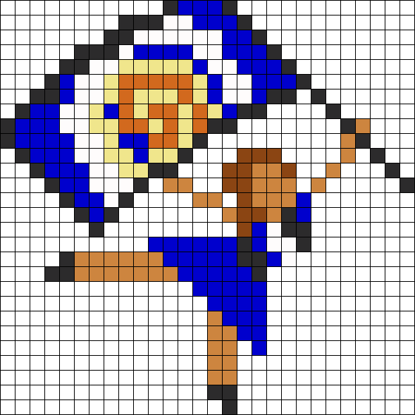 Color Guard Perler Bead Pattern / Bead Sprite - Central City Brewing Co Ltd (589x589), Png Download